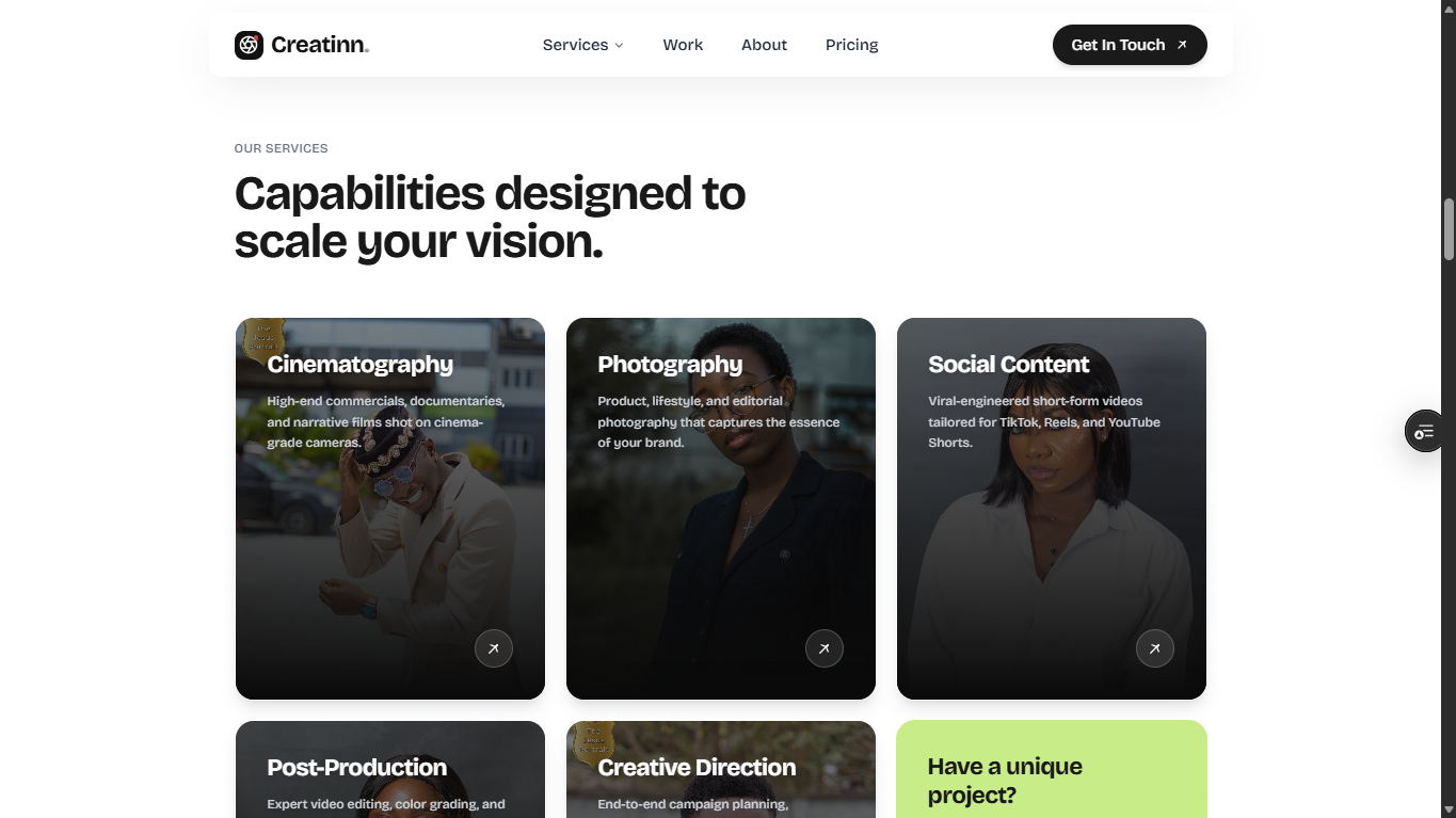 Creatinn Agency work