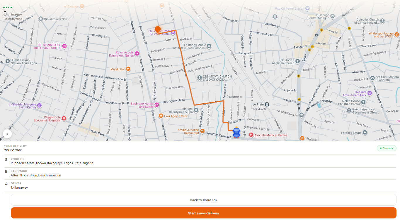 PinPoint tracking view